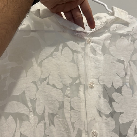 ASOS White Floral Dress Shirt - Picture 4 of 7